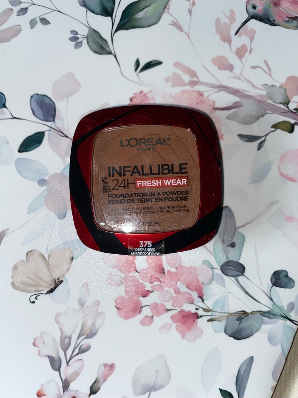 L'Oreal Infallible Fresh Wear Powder Foundation - Deep Amber (Brown)